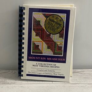 Mountain Measures Cookbook West Virginia Recipes Junior League Charleston WV Vin